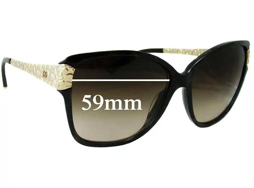 Sunglass Fix Replacement Lenses for Dolce & Gabbana DG4131 - 59mm Wide Sunglass Fix Replacement Lenses for Dolce & Gabbana DG4131 - 59mm Wide