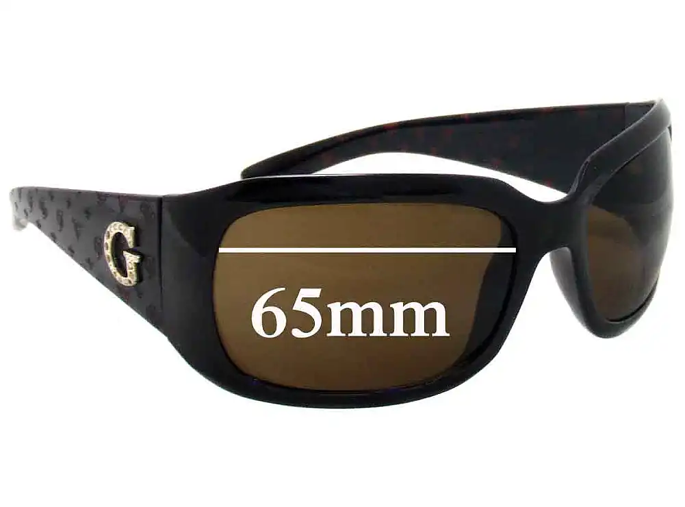 Sunglass Fix Replacement Lenses for Guess Unknown Model - 65mm Wide Sunglass Fix Replacement Lenses for Guess Unknown Model - 65mm Wide