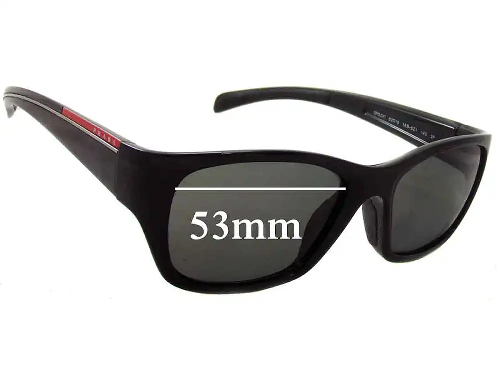 Sunglass Fix Replacement Lenses for Prada SPS07I - 53mm Wide Sunglass Fix Replacement Lenses for Prada SPS07I - 53mm Wide