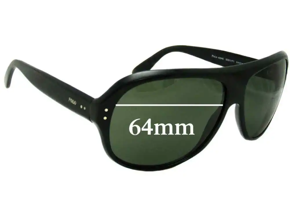 Sunglass Fix Replacement Lenses for Polo Polo PH 4046 - 64mm Wide Sunglass Fix Replacement Lenses for Polo Polo PH 4046 - 64mm Wide