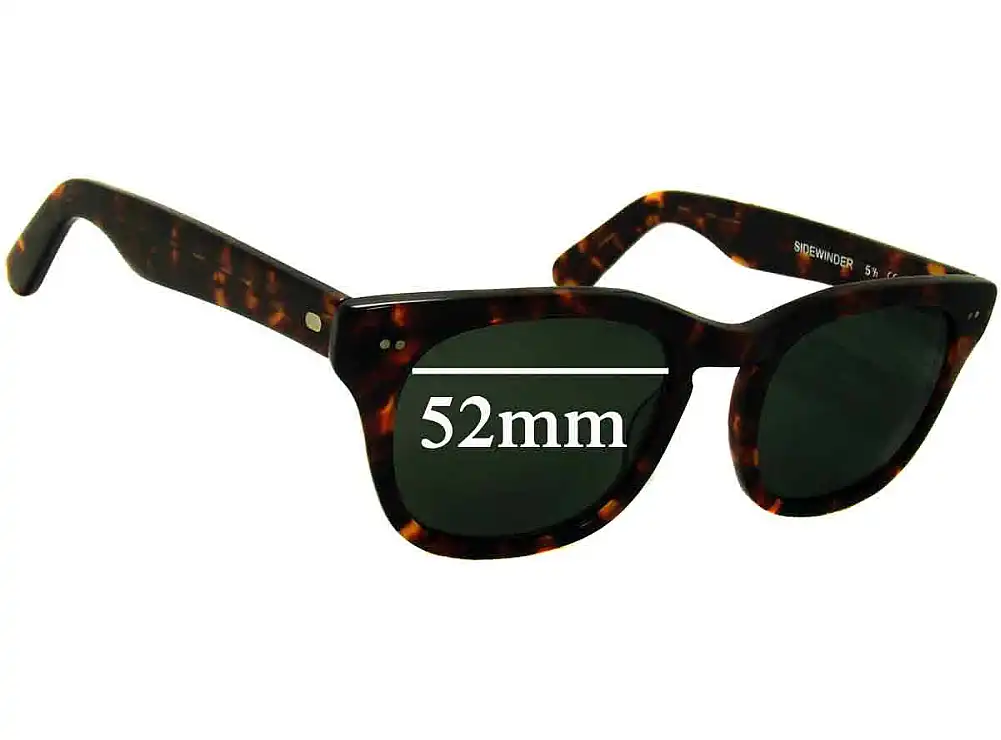 Sunglass Fix Replacement Lenses for Shuron Sidewinder 5 1/2 - 52mm Wide Sunglass Fix Replacement Lenses for Shuron Sidewinder 5 1/2 - 52mm Wide