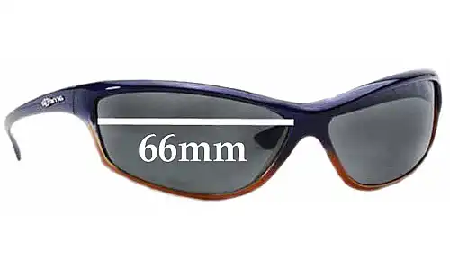 Sunglass Fix Replacement Lenses for Arnette Asylum AN4058 - 66mm Wide Arnette Asylum AN4058 Replacement Lenses 66mm wide