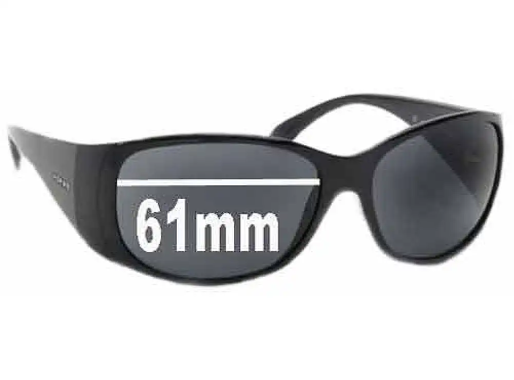 Sunglass Fix Replacement Lenses for Prada SPR07G & PR07GS - 61mm Wide Sunglass Fix Replacement Lenses for Prada SPR07G & PR07GS - 61mm Wide