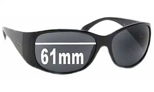 Sunglass Fix Replacement Lenses for Prada SPR07G & PR07GS - 61mm Wide Sunglass Fix Replacement Lenses for Prada SPR07G & PR07GS - 61mm Wide