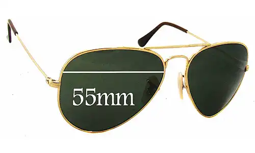 Sunglass Fix Replacement Lenses for Ray-Ban RB8041 - 55mm Wide Ray-Ban RB8041 Replacement Lenses 55mm wide