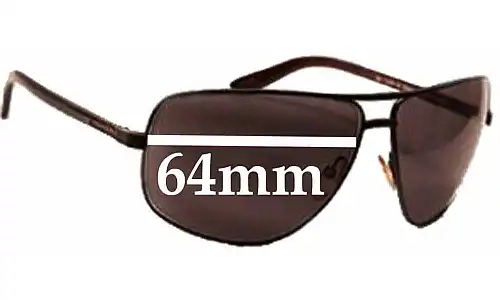 Sunglass Fix Replacement Lenses for Tom Ford Aiden TF37 - 64mm Wide Sunglass Fix Replacement Lenses for Tom Ford Aiden TF37 - 64mm Wide