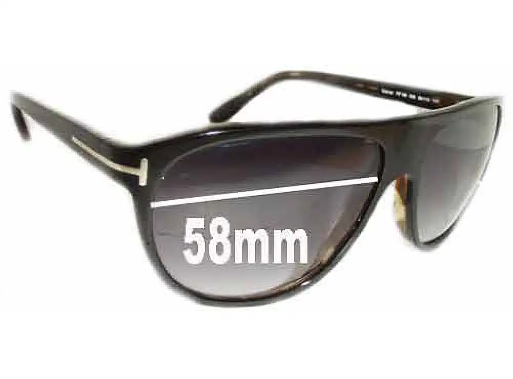 Sunglass Fix Replacement Lenses for Tom Ford Gabriel TF196 - 58mm Wide Sunglass Fix Replacement Lenses for Tom Ford Gabriel TF196 - 58mm Wide
