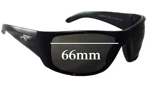 Arnette La Pistola AN4179 Replacement Lenses 66mm Arnette AN4179 La Pistola Replacement Sunglass Lenses- 66mm wide