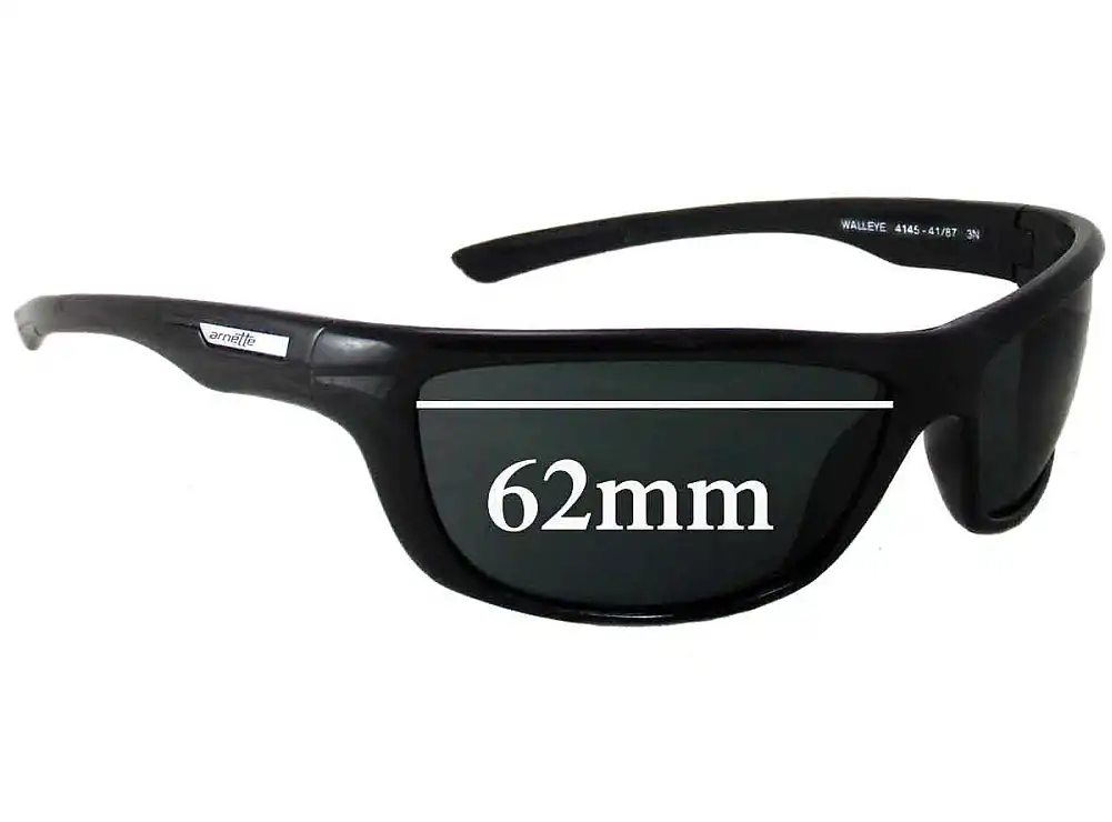 Sunglass Fix Replacement Lenses for Arnette Walleye AN4145 - 62mm Wide Sunglass Fix Replacement Lenses for Arnette Walleye AN4145 - 62mm Wide