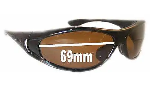 Sunglass Fix Replacement Lenses for Bolle Spiral - 69mm Wide Sunglass Fix Replacement Lenses for Bolle Spiral - 69mm Wide