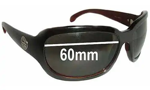 Sunglass Fix Replacement Lenses for Bolle Dirty 8 Tease - 60mm Wide Bolle Dirty 8 Tease Replacement Lenses 60mm wide
