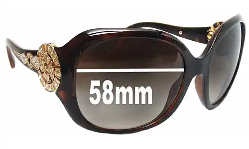 Sunglass Fix Replacement Lenses for Bvlgari 8056-B - 58mm Wide Sunglass Fix Replacement Lenses for Bvlgari 8056-B - 58mm Wide