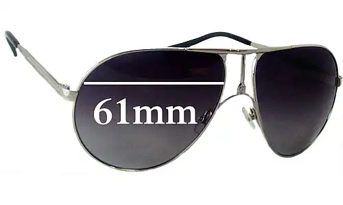Sunglass Fix Replacement Lenses for Carrera 1 - 61mm Wide Sunglass Fix Replacement Lenses for Carrera 1 - 61mm Wide