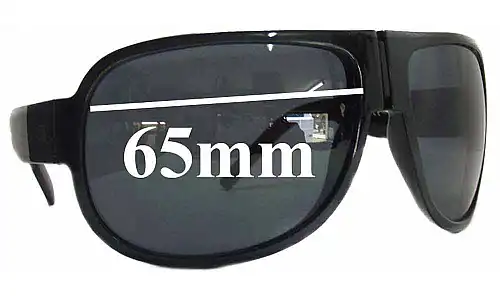 Sunglass Fix Replacement Lenses for Christian Dior Homme Black Tie 52S - 65mm Wide Sunglass Fix Replacement Lenses for Christian Dior Homme Black Tie 52S - 65mm Wide
