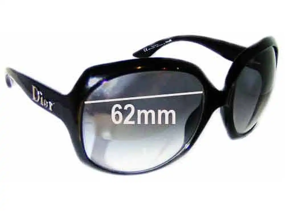 Sunglass Fix Replacement Lenses for Christian Dior Glossy 1 - 62mm Wide Sunglass Fix Replacement Lenses for Christian Dior Glossy 1 - 62mm Wide
