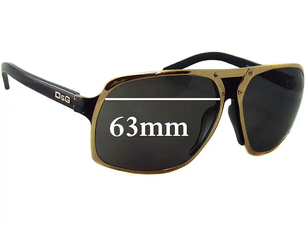 Sunglass Fix Replacement Lenses for Dolce & Gabbana DG6050 - 63mm Wide Sunglass Fix Replacement Lenses for Dolce & Gabbana DG6050 - 63mm Wide