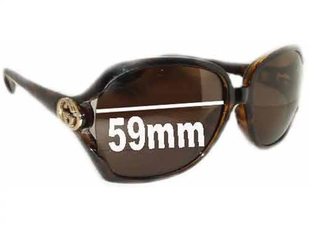 Sunglass Fix Replacement Lenses for Gucci GG2986/S - 59mm Wide Sunglass Fix Replacement Lenses for Gucci GG2986/S - 59mm Wide