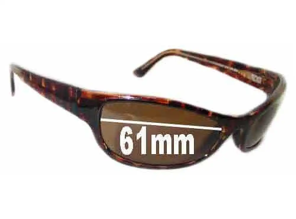 Sunglass Fix Replacement Lenses for Maui Jim MJ127 Ono - 61mm Wide Sunglass Fix Replacement Lenses for Maui Jim MJ127 Ono - 61mm Wide