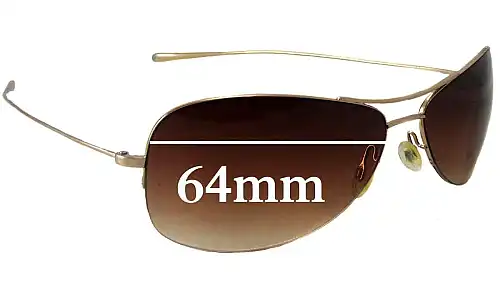 Sunglass Fix Replacement Lenses for Oliver Peoples Commodore - 64mm Wide Sunglass Fix Replacement Lenses for Oliver Peoples Commodore - 64mm Wide