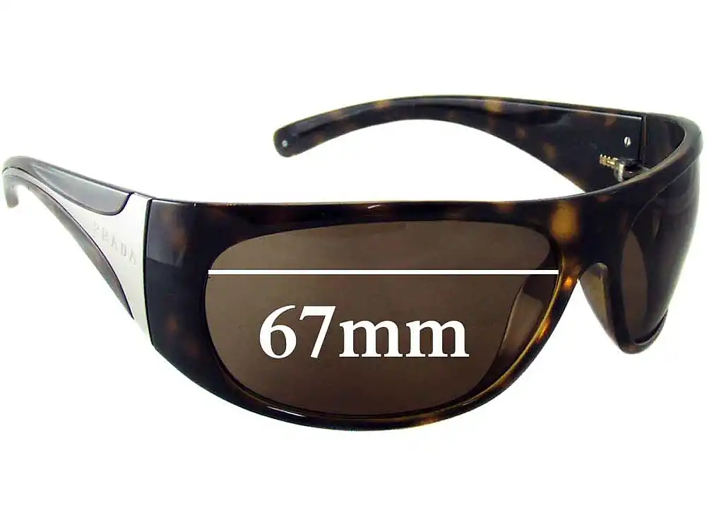 Sunglass Fix Replacement Lenses for Prada SPR06I - 67mm Wide Sunglass Fix Replacement Lenses for Prada SPR06I - 67mm Wide