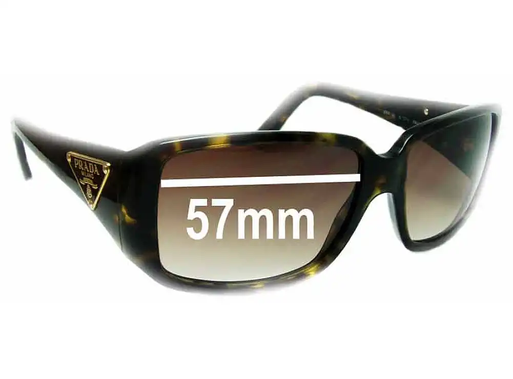 Sunglass Fix Replacement Lenses for Prada SPR16L - 57mm Wide Sunglass Fix Replacement Lenses for Prada SPR16L - 57mm Wide