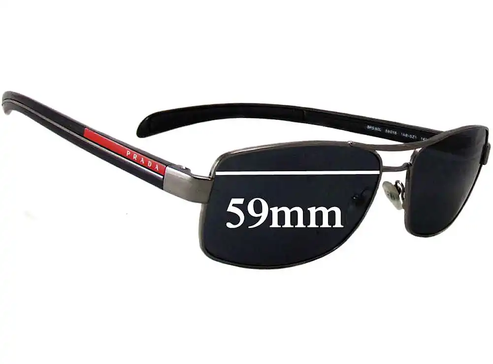 Sunglass Fix Replacement Lenses for Prada SPS50L - 59mm Wide Sunglass Fix Replacement Lenses for Prada SPS50L - 59mm Wide