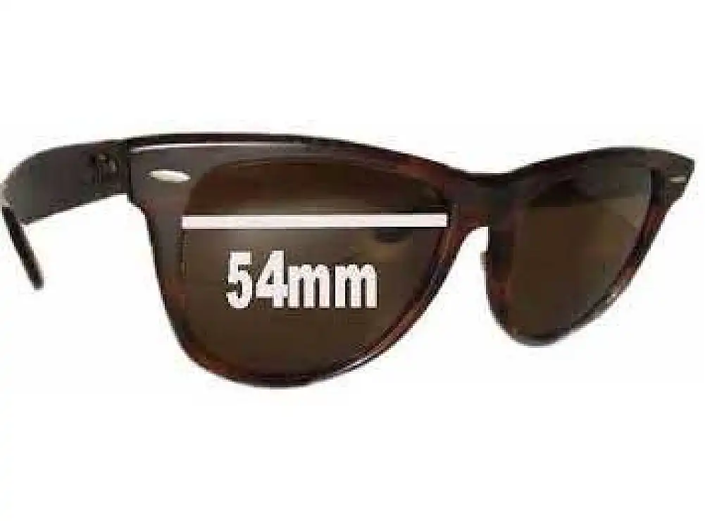 Sunglass Fix Replacement Lenses for Ray-Ban B&L Wayfarer I - 54mm Wide Sunglass Fix Replacement Lenses for Ray-Ban B&L Wayfarer I - 54mm Wide