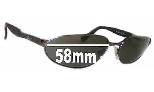 Sunglass Fix Replacement Lenses for Ray-Ban RB3252 Predator - 58mm Wide Ray-Ban RB3252 Predator Replacement Lenses 58mm wide