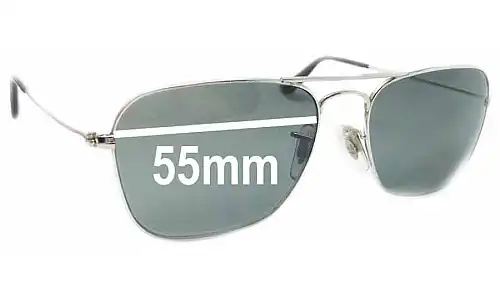 Sunglass Fix Replacement Lenses for Ray-Ban RB3136 Caravan Square Aviator - 55mm Wide Ray-Ban RB3136 Caravan Square Aviator Replacement Lenses 55mm wide