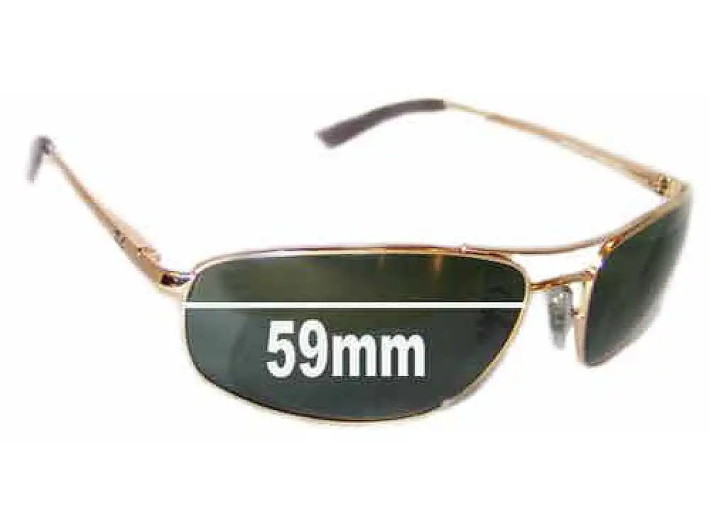 Sunglass Fix Replacement Lenses for Ray-Ban RB3360 - 59mm Wide Sunglass Fix Replacement Lenses for Ray-Ban RB3360 - 59mm Wide