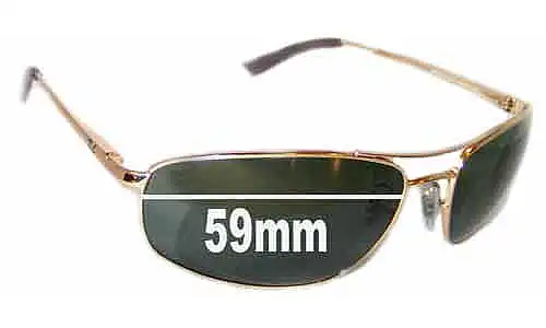 Sunglass Fix Replacement Lenses for Ray-Ban RB3360 - 59mm Wide Ray-Ban RB3360 Replacement Lenses 59mm wide