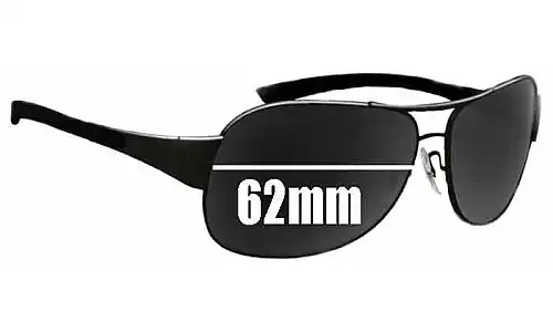 Sunglass Fix Replacement Lenses for Ray-Ban RB3404 - 62mm Wide Ray-Ban RB3404 Replacement Lenses 62mm wide
