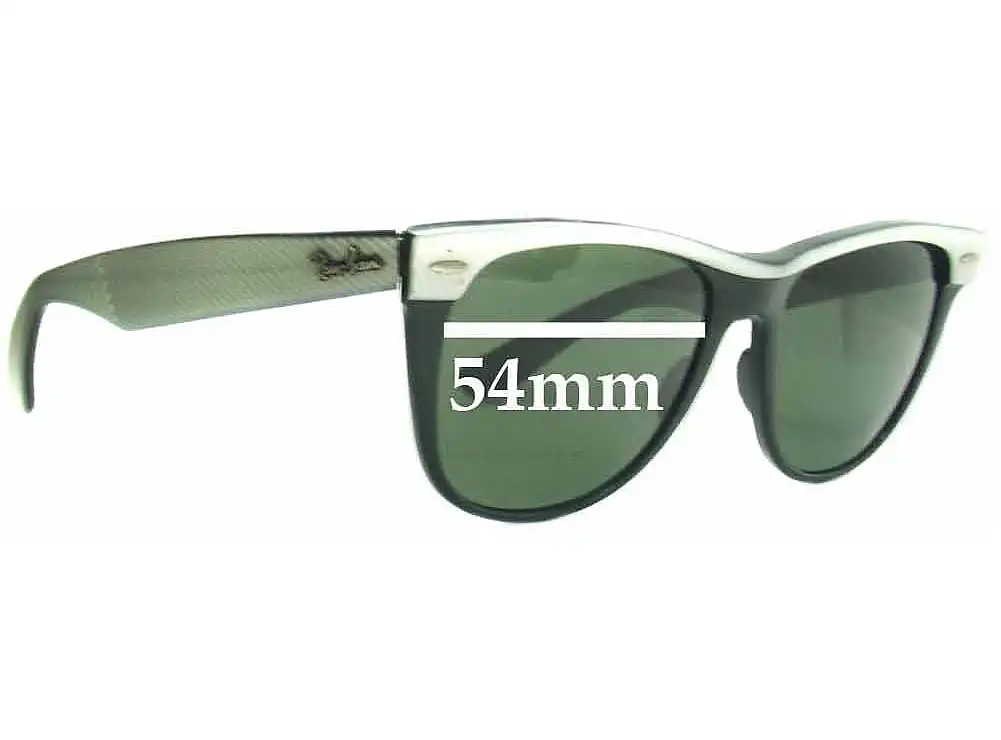 Sunglass Fix Replacement Lenses for Ray-Ban Folding B&L Wayfarer II - 54mm Wide Sunglass Fix Replacement Lenses for Ray-Ban Folding B&L Wayfarer II - 54mm Wide