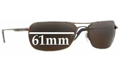 Sunglass Fix Replacement Lenses for Revo RE3083 Undercut - 61mm Wide Revo RE3083 Undercut Replacement Lenses 61mm wide