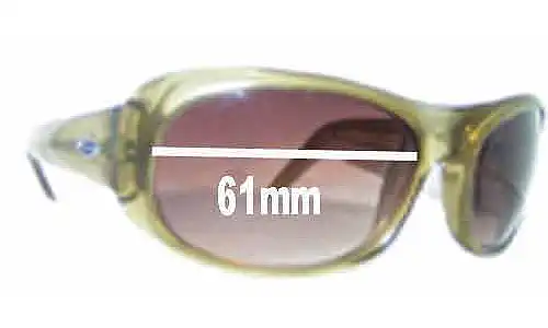 Sunglass Fix Replacement Lenses for Smith Crystal Green - 61mm Wide Sunglass Fix Replacement Lenses for Smith Crystal Green - 61mm Wide