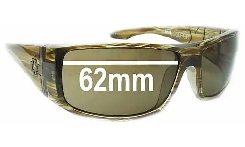 Sunglass Fix Replacement Lenses for Spy Optic Cooper XL - 62mm Wide Sunglass Fix Replacement Lenses for Spy Optic Cooper XL - 62mm Wide