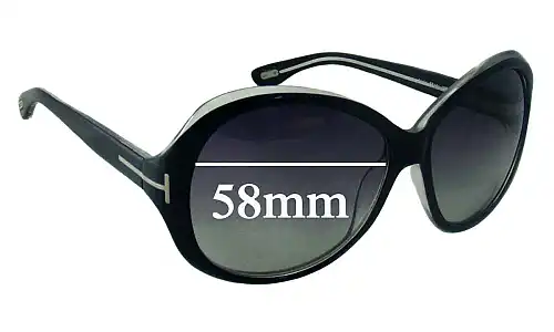 Sunglass Fix Replacement Lenses for Tom Ford Cecile TF171 - 58mm Wide Sunglass Fix Replacement Lenses for Tom Ford Cecile TF171 - 58mm Wide