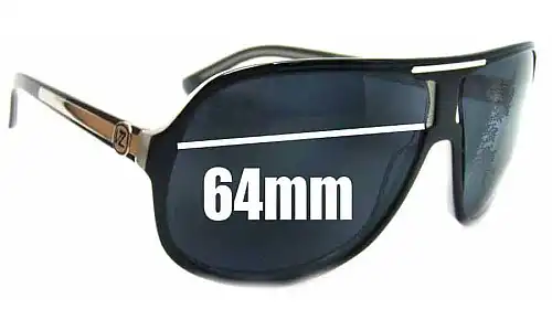 Sunglass Fix Replacement Lenses for Von Zipper Hoss - 64mm Wide Sunglass Fix Replacement Lenses for Von Zipper Hoss - 64mm Wide
