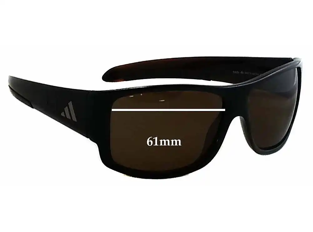 Sunglass Fix Replacement Lenses for Adidas A374 Kundo - 61mm Wide Sunglass Fix Replacement Lenses for Adidas A374 Kundo - 61mm Wide