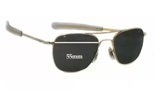 Sunglass Fix Replacement Lenses for American Optical Original Pilot - 55mm Wide American Optical Original Pilot Replacement Lenses 55mm wide