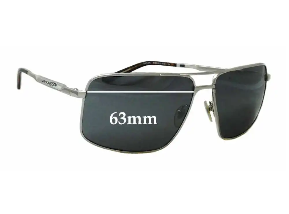 Sunglass Fix Replacement Lenses for Arnette Bacon AN3063 - 63mm Wide Sunglass Fix Replacement Lenses for Arnette Bacon AN3063 - 63mm Wide