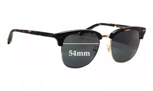 Sunglass Fix Replacement Lenses for Bailey Nelson Bronte - 54mm Wide Bailey Nelson Bronte Replacement Lenses 54mm wide