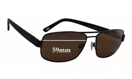 Sunglass Fix Replacement Lenses for Bill Bass Ayden - 59mm Wide Sunglass Fix Replacement Lenses for Bill Bass Ayden - 59mm Wide