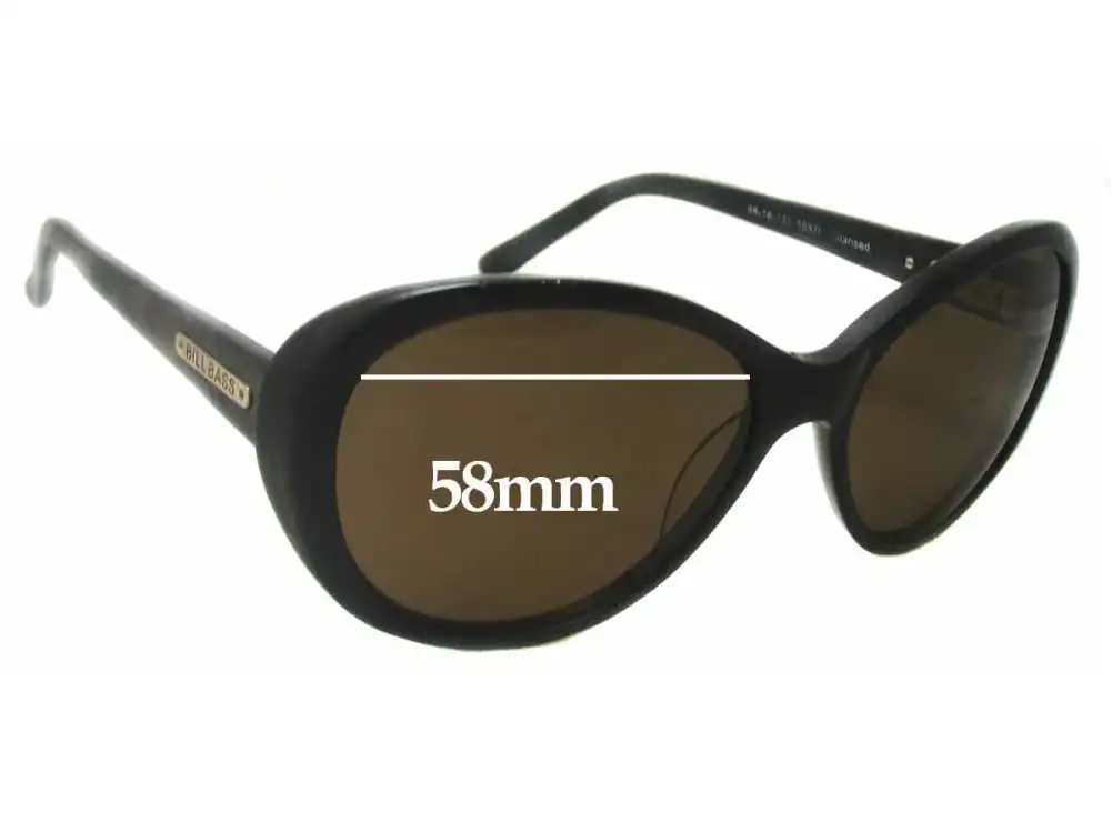Sunglass Fix Replacement Lenses for Bill Bass Olivia 25376 - 58mm Wide Sunglass Fix Replacement Lenses for Bill Bass Olivia 25376 - 58mm Wide