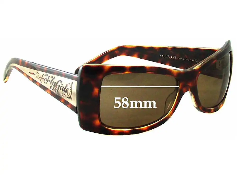 Sunglass Fix Replacement Lenses for Black Flys Bella Fly - 58mm Wide Sunglass Fix Replacement Lenses for Black Flys Bella Fly - 58mm Wide