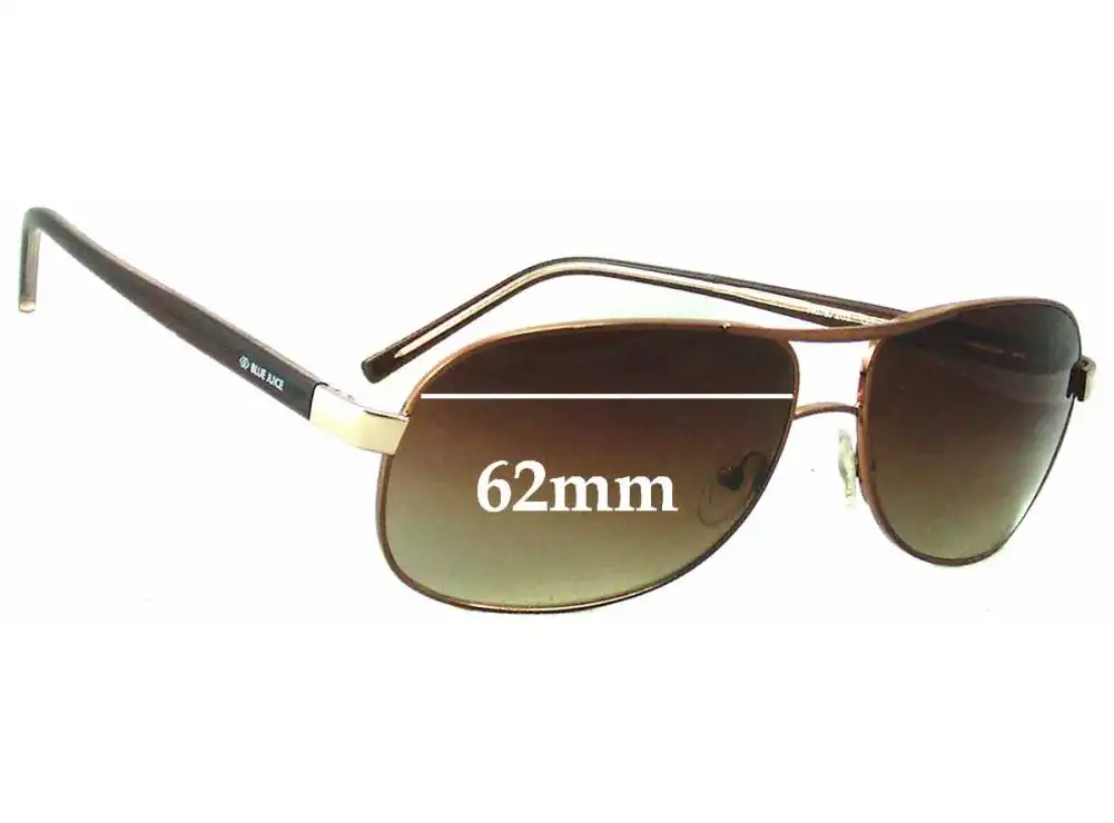 Sunglass Fix Replacement Lenses for Blue Juice BJ203 - 62mm Wide Sunglass Fix Replacement Lenses for Blue Juice BJ203 - 62mm Wide