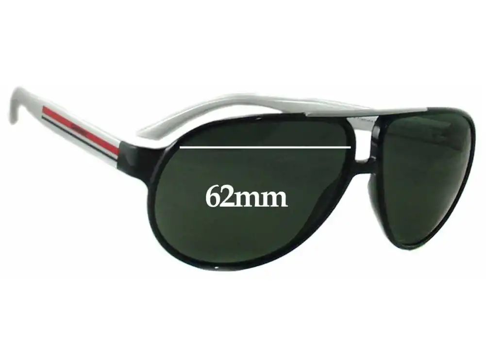 Sunglass Fix Replacement Lenses for Carrera Forever Mine - 62mm Wide Sunglass Fix Replacement Lenses for Carrera Forever Mine - 62mm Wide