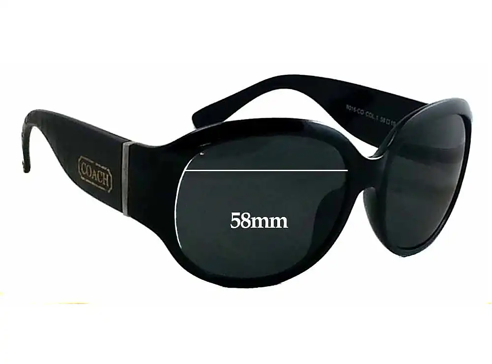 Sunglass Fix Replacement Lenses for Coach 8016-CO - 58mm Wide Sunglass Fix Replacement Lenses for Coach 8016-CO - 58mm Wide
