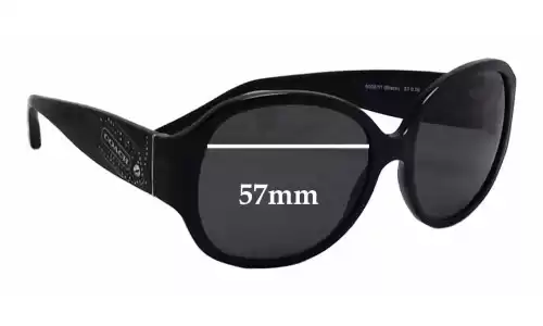 Sunglass Fix Replacement Lenses for Coach HC8037B Angeline - 57mm Wide Sunglass Fix Replacement Lenses for Coach HC8037B Angeline - 57mm Wide