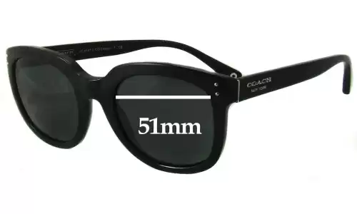 Sunglass Fix Replacement Lenses for Coach HC8047 Casey - 51mm Wide Sunglass Fix Replacement Lenses for Coach HC8047 Casey - 51mm Wide
